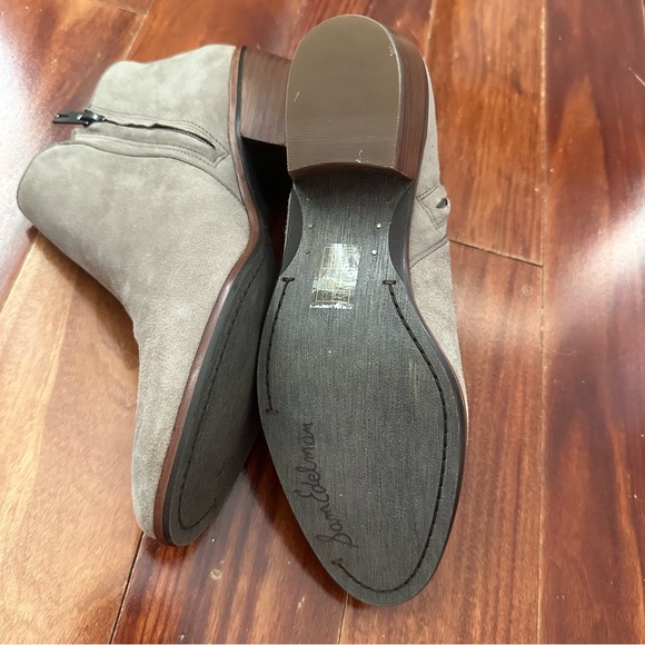 Sam Edelman 'Petty' Taupe Grey Suede Ankle Boots Booties Size 10 - Picture 10 of 16
